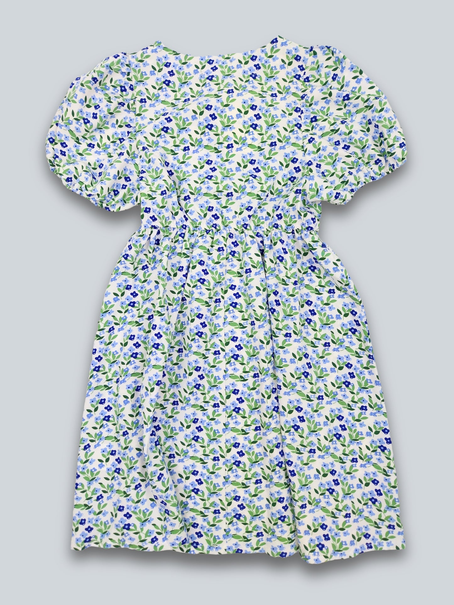 Bloemen Jurk Blauw